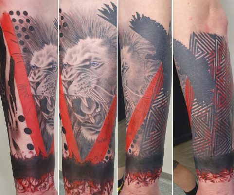 Lion Eagle Tattoo - Dan - Kingaroy