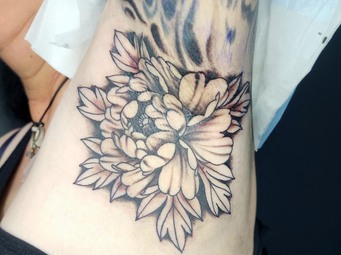 Tattoo - Arm Pit Flower Tattoo - Dan - Kingaroy