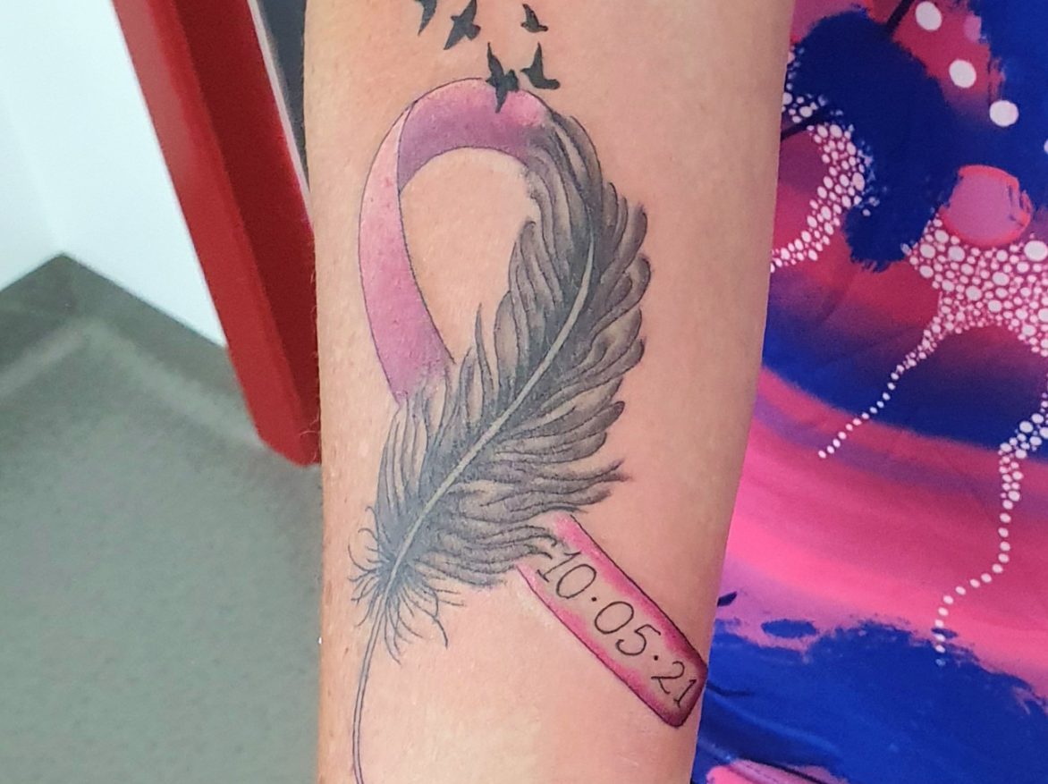 Tattoo - Cancer Ribbon - Dan - Kingaroy