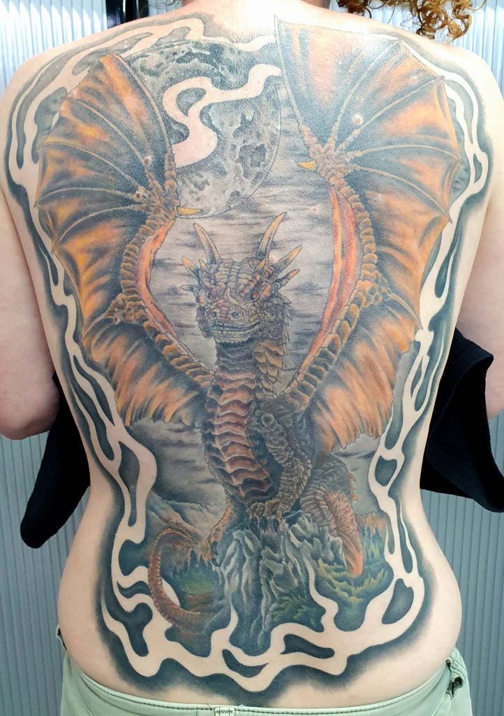 Tattoo – Centre Dragon – Dan – Kingaroy