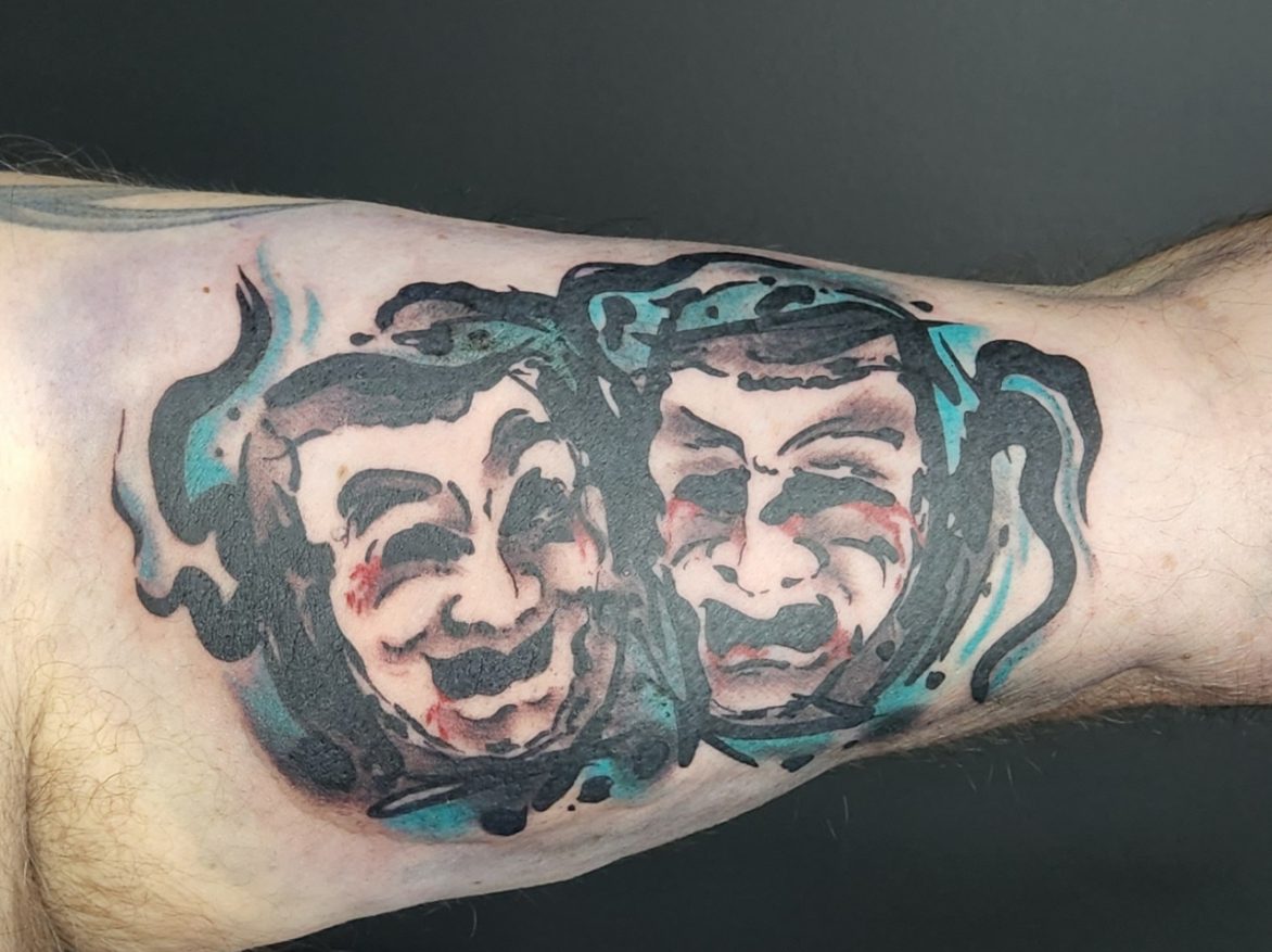 Tattoo - Drama masks - Dan - Kingaroy