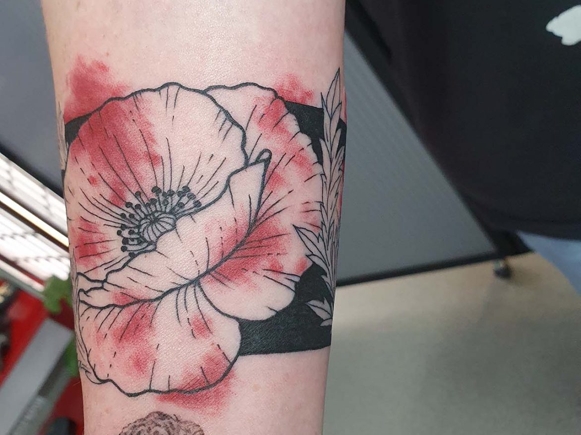 Tattoo - Flower Arm - Dan - Kingaroy