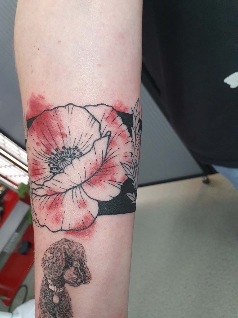 Tattoo – Flower Arm – Dan – Kingaroy