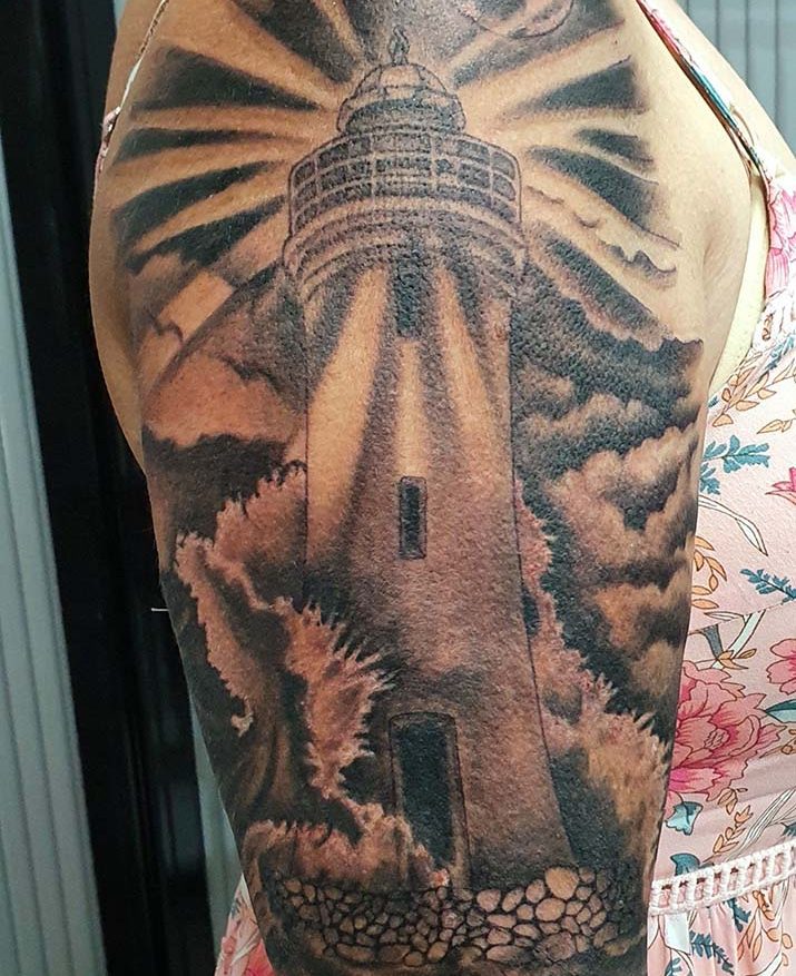 Tattoo - Lighthouse - Dan - Kingaroy
