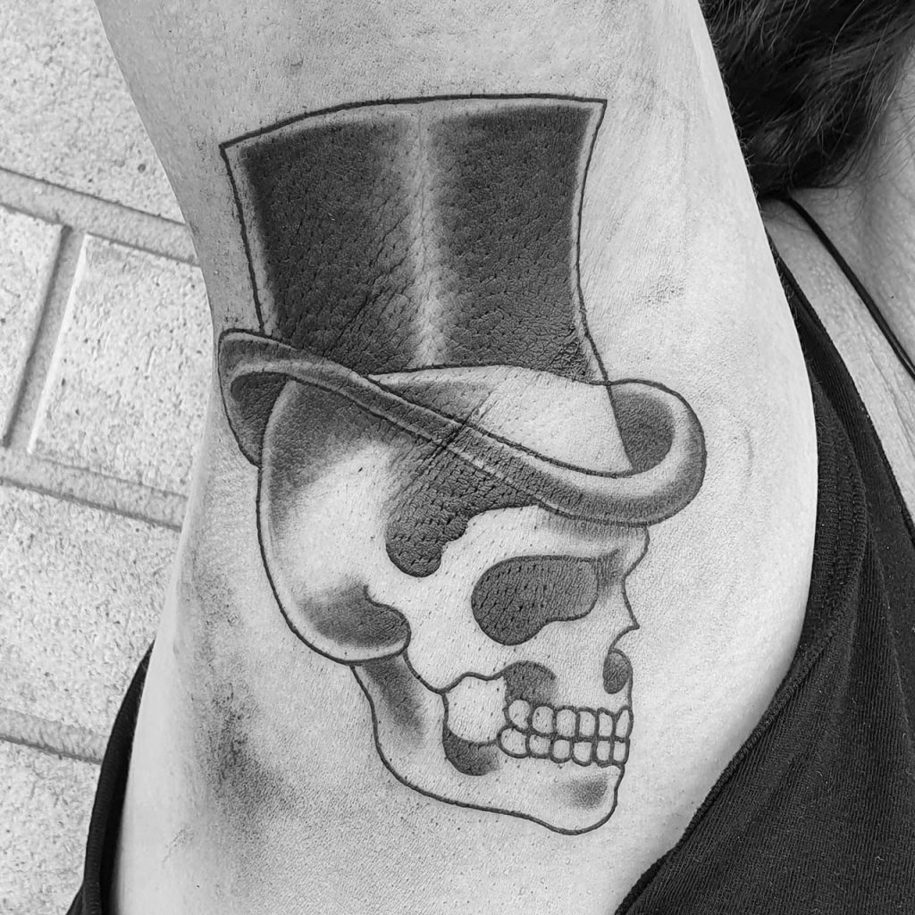 Tattoo – Skeleton Tophat – Dan – Kingaroy