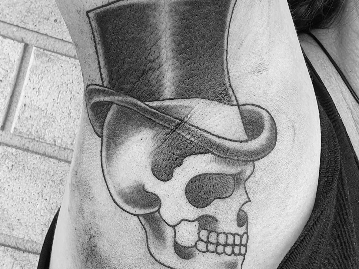 Tattoo - Skeleton Tophat - Dan - Kingaroy