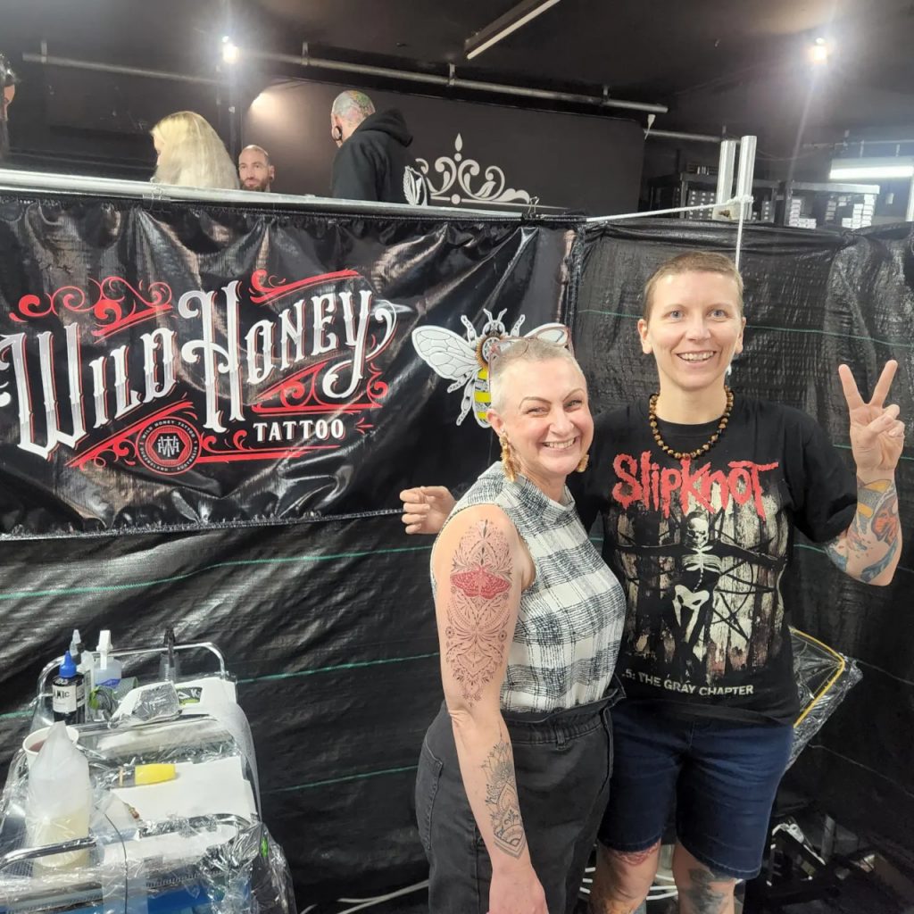 Wild Honey Tattoo Studio – Tattoo convention booth photo