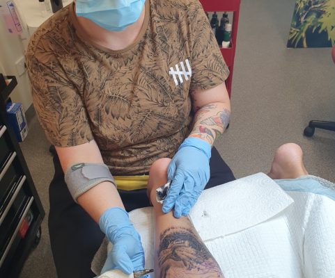 Wild Honey Tattoo Studio - Tattoo in progress