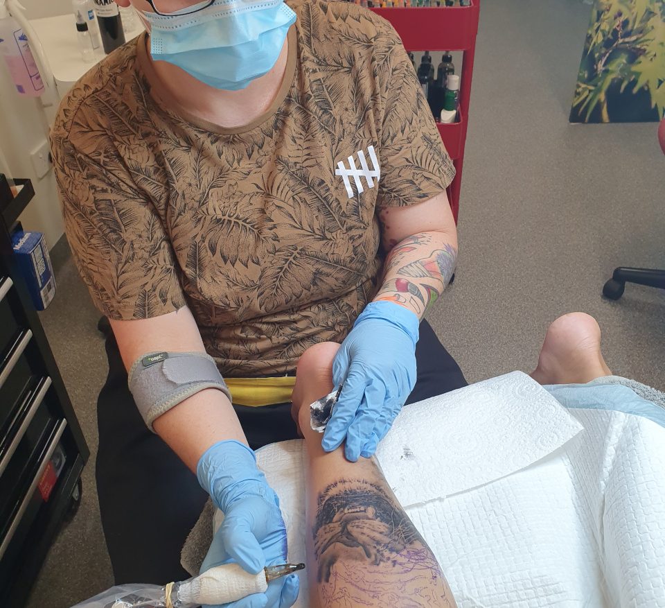 Wild Honey Tattoo Studio - Tattoo in progress