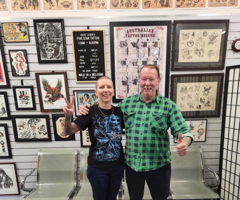 Wild Honey Tattoo Studio - Tattoo wall
