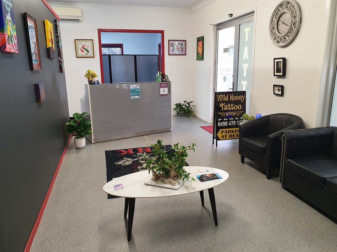 Wild Honey Tattoo Studio - Waiting room entrance